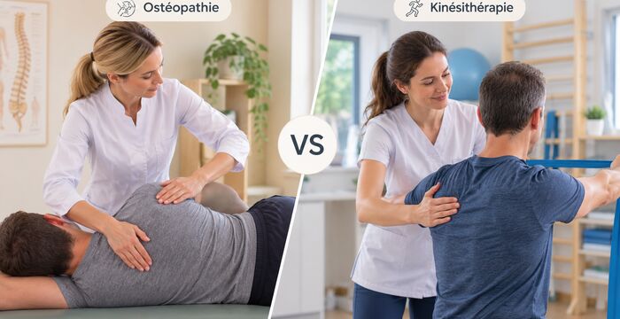 Ostéopathe ou kinésithérapeute pour un mal de dos ? Les différences expliquées