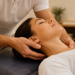 Manipulation cervicale précise par un ostéopathe
